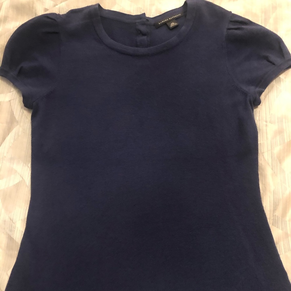 Navy Blue cap sleeve sweater